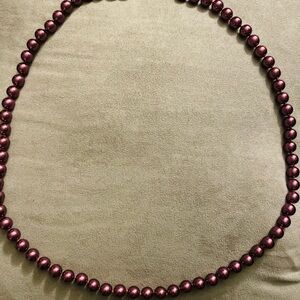 Elegant Purple Beaded Necklace